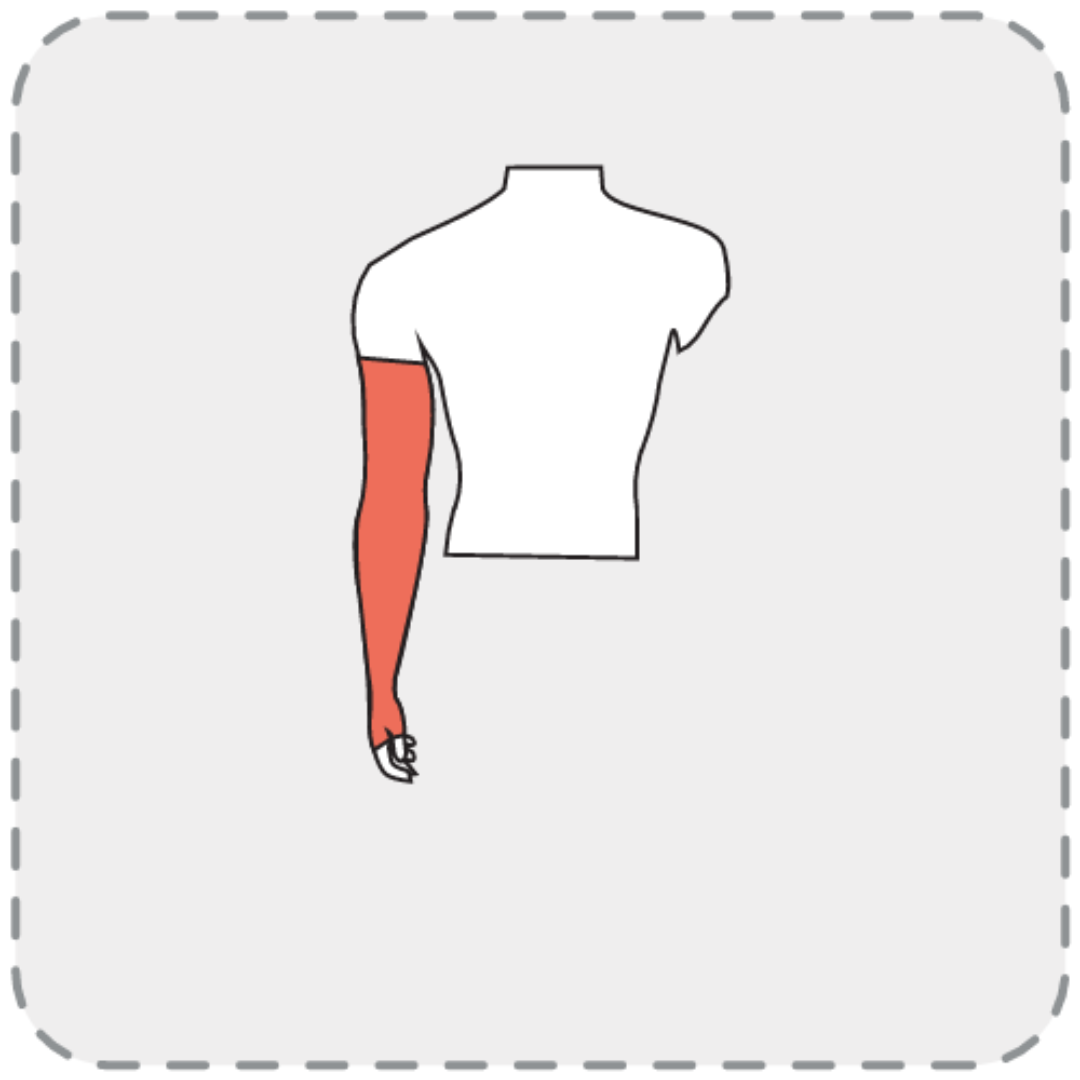 Рукав медицинский компрессионный Стоп-Слайд Комфорт Relaxsan 2 класс с хлопком/силиконовой манжетой XL Черный (M2021SIL ZH) - фото 4