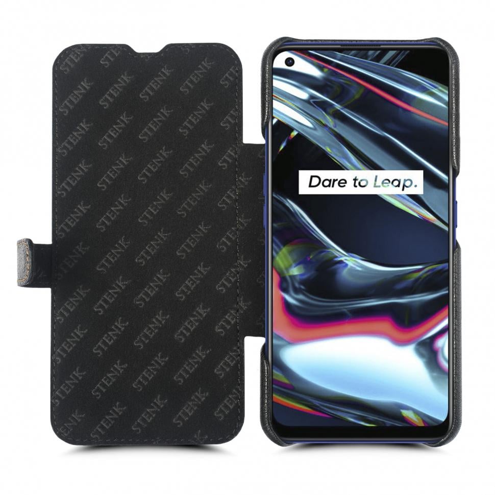 Чехол книжка Stenk Premium для Realme 7 Pro Черный (68547)