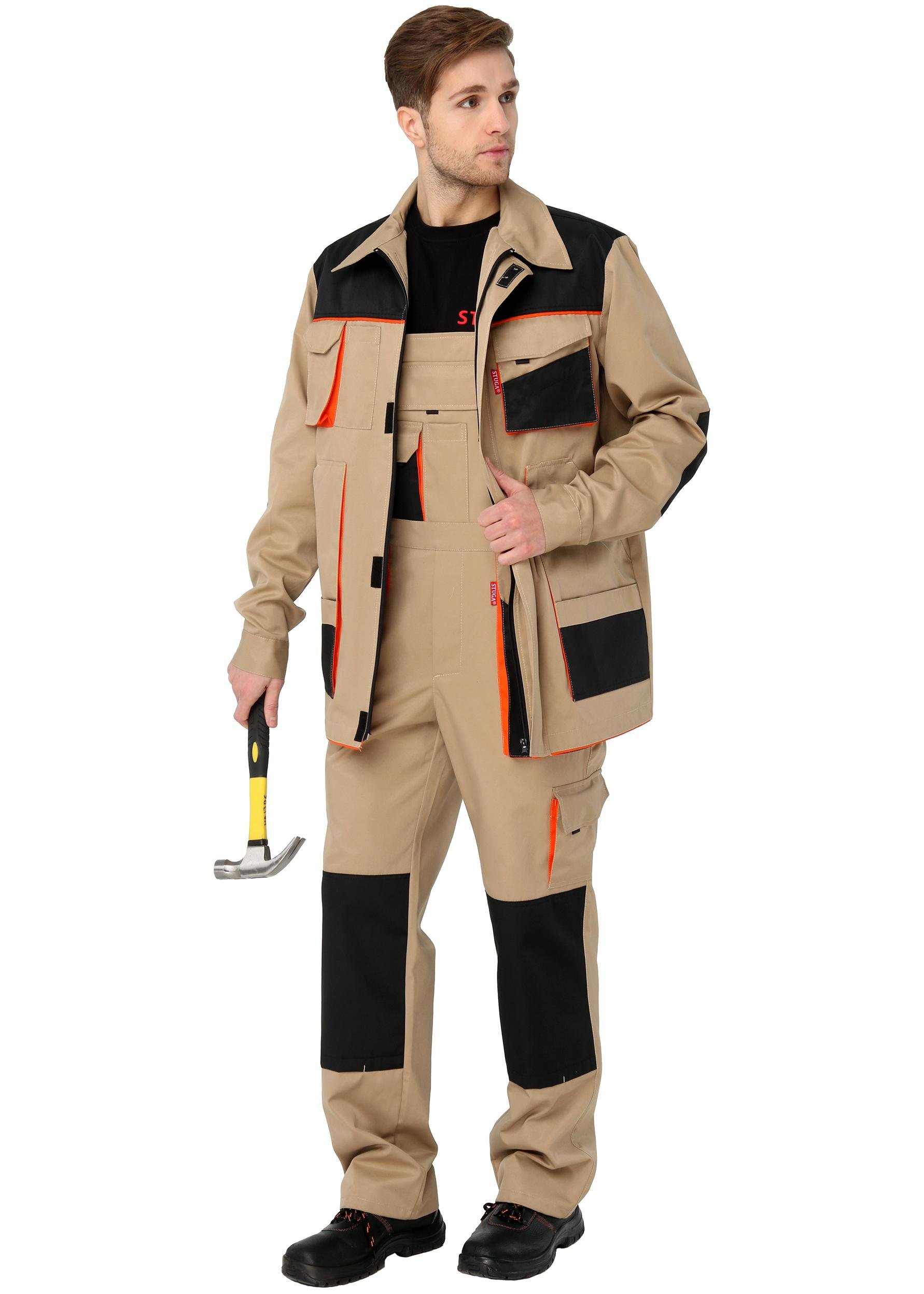 Куртка рабочая Тритон 161265 р. 48-50 5-6 Песочный (16126505)