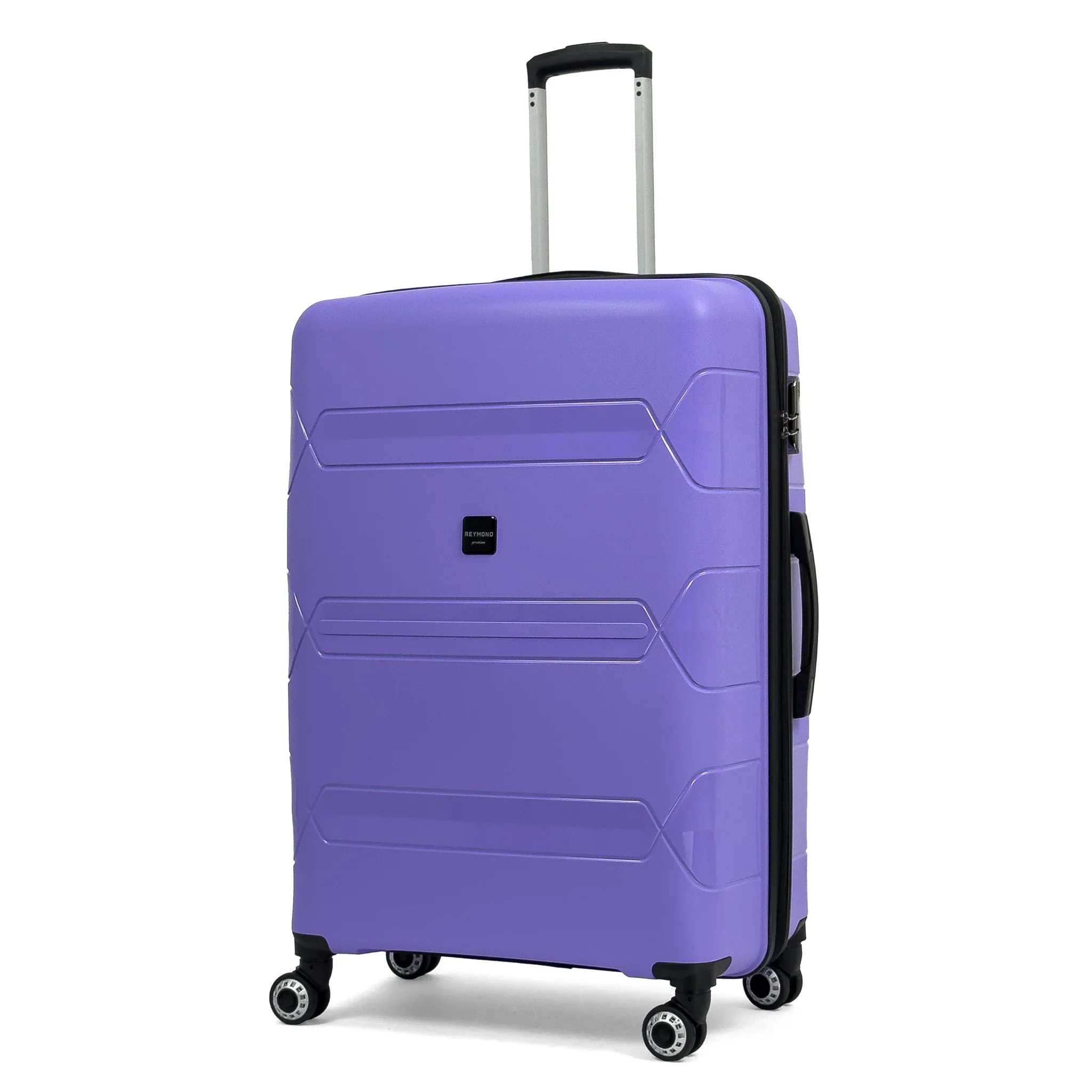 Чемодан Reymond PP011-L полипропилен с расширением на 4-х двойных колесах L 120/10 л