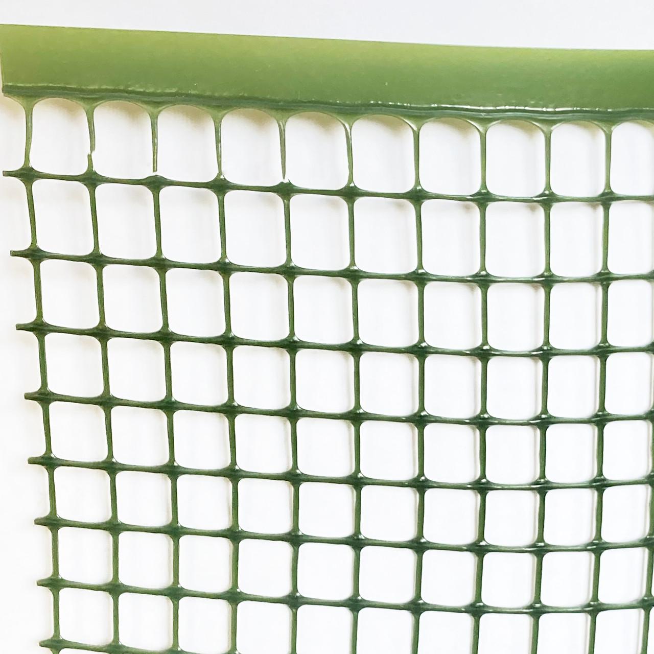 Сетка пластиковая для забора AgroStar 1х20 м квадратный глазок 20х20 мм Темно-зеленый (71-981)