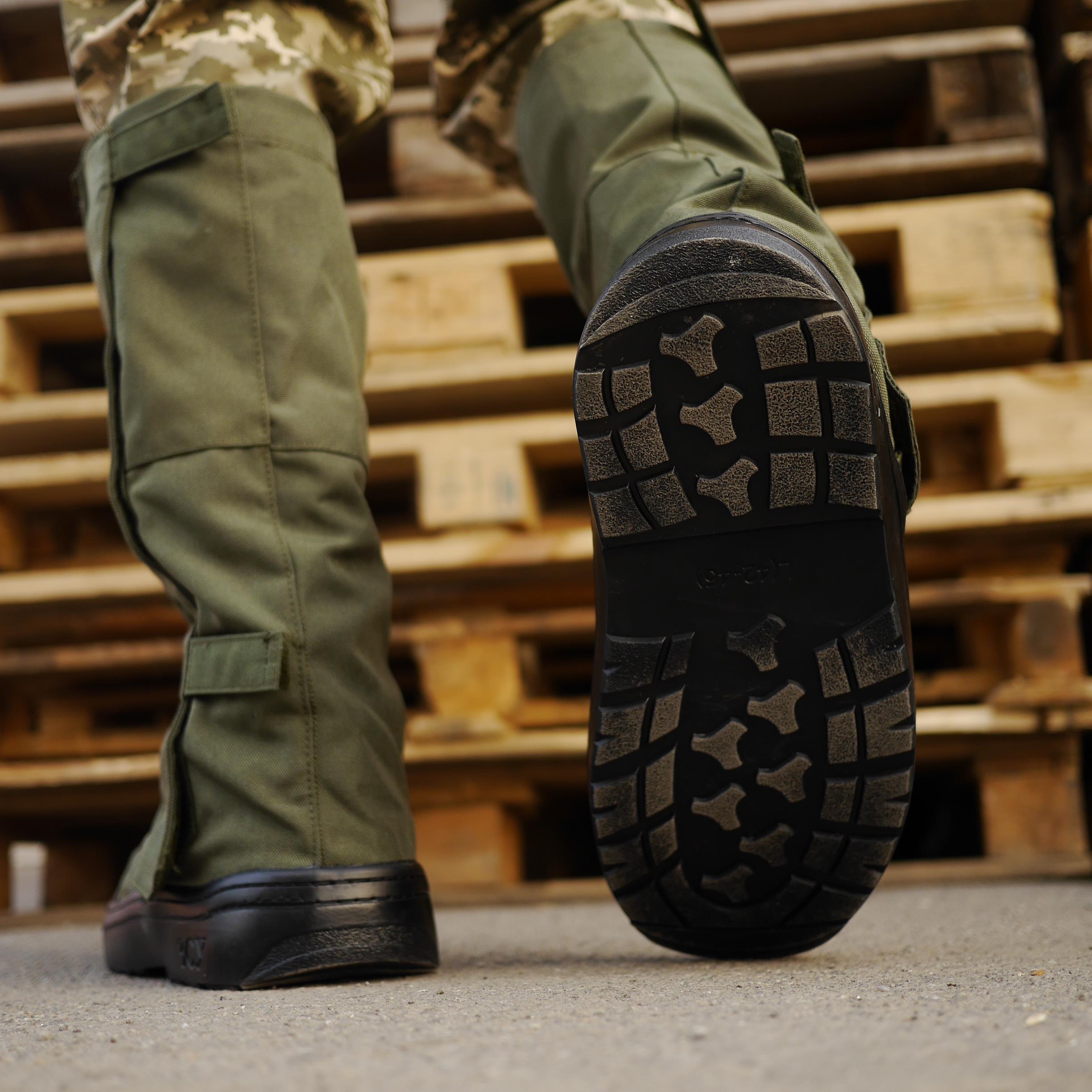 Бахіли на берці дощові/утеплені L р. 42-45 Оливковий - фото 8