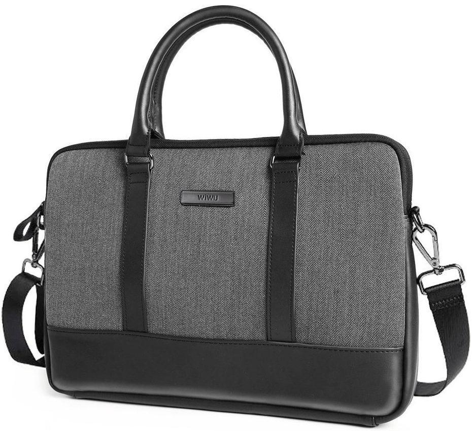 Чехол-сумка для ноутбука WIWU London Slim Series Bag for MacBook 13/14, Black