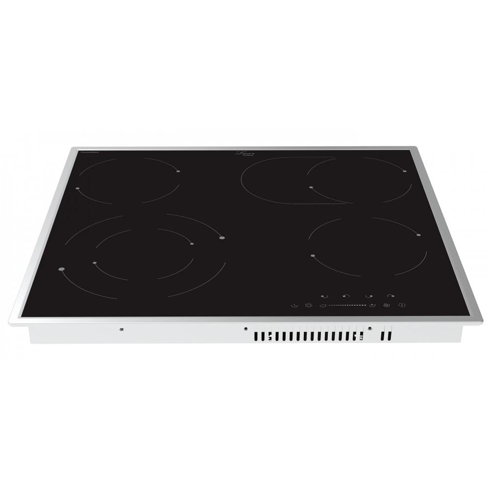 Варочная поверхность электрическая Luxor Wert 60 SS + гусятница с металлической защитой стекла - фото 4