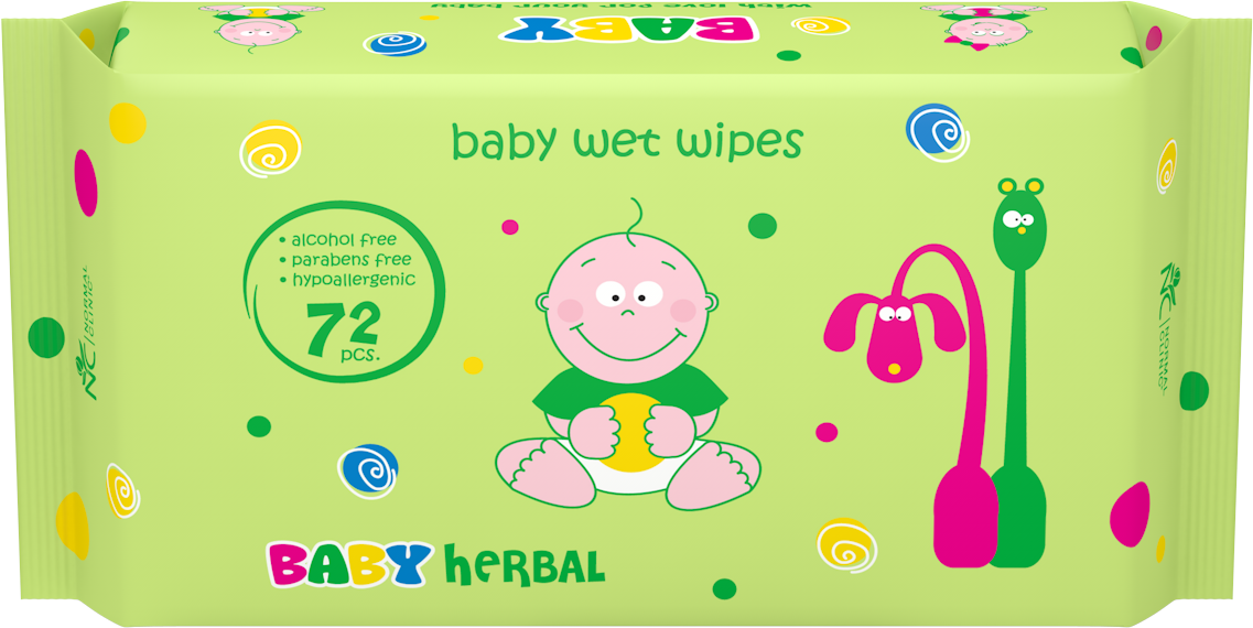 Влажная салфетка для детей Normal cliniс Baby Herbal 72 шт. (10757861)