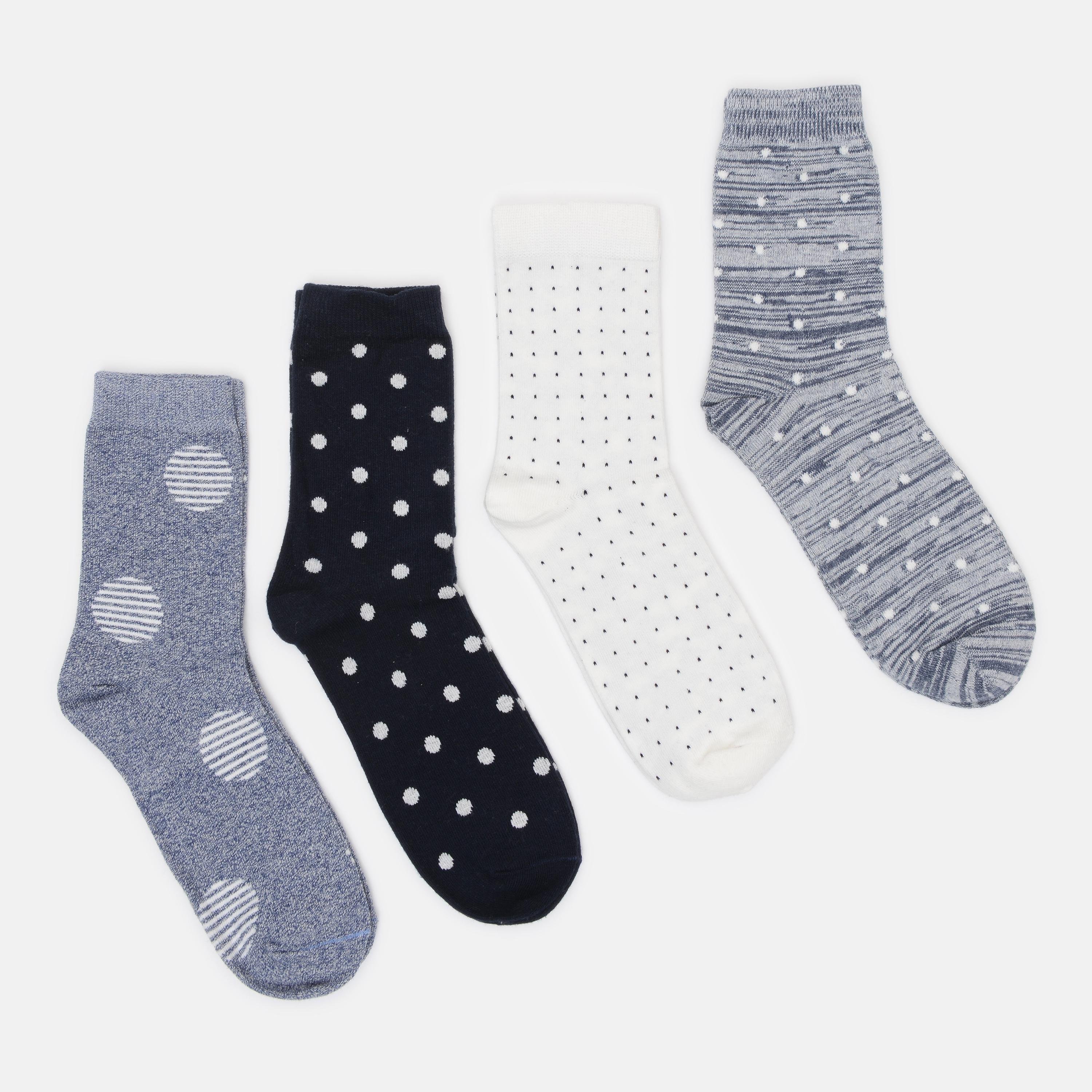 Шкарпетки C&A горох р. 35-38 4 шт. Синій (9092242379840603)