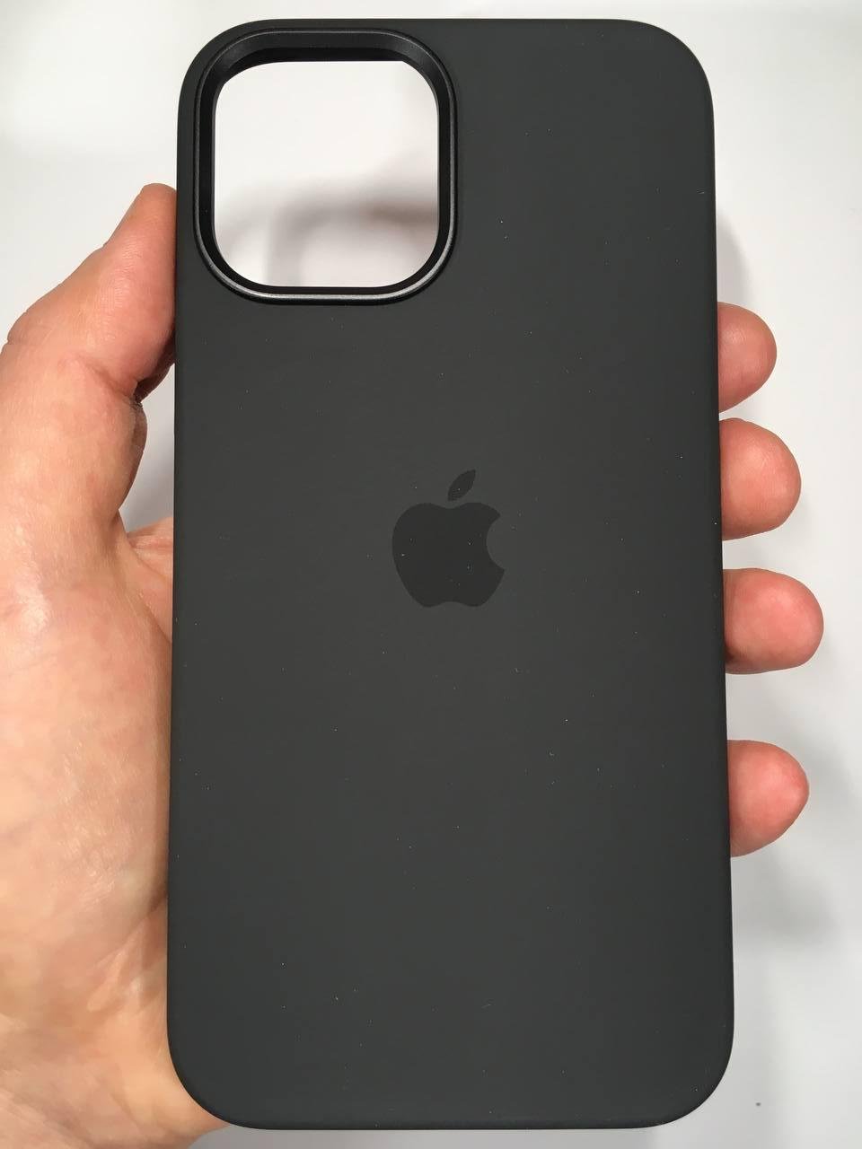 Силіконовий чохол Silicone Case MagSafe для Apple Iphone 12 Pro Max (6.7") Black - фото 12