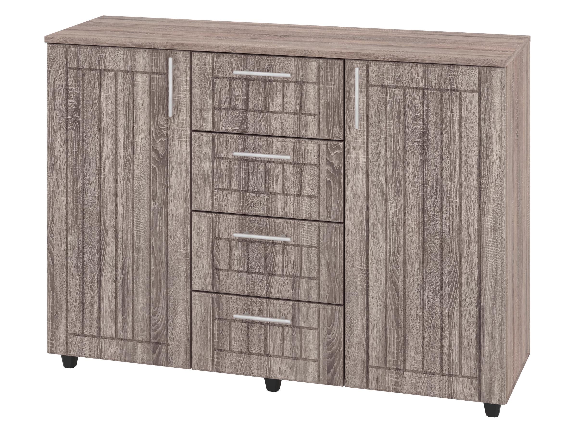 Комод з шухлядами PEHOTIN К-4+2 МДФ ДСП/МДФ 120х38х87,5 см Трюфель (PN-100623)