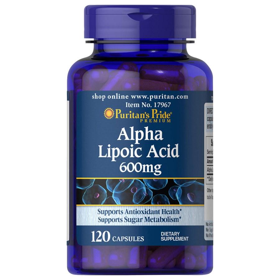 Натуральная добавка Puritan's Pride Alpha Lipoic Acid 600 мг 120 капс. (8842)