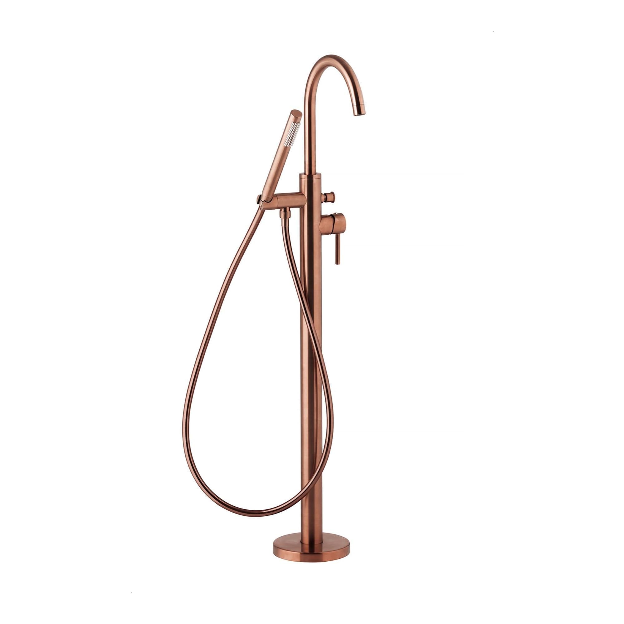 Смеситель для ванны KFA Armatura Moza однорычажный с ручной лейкой Бронзовый матовый (5035-510-34)