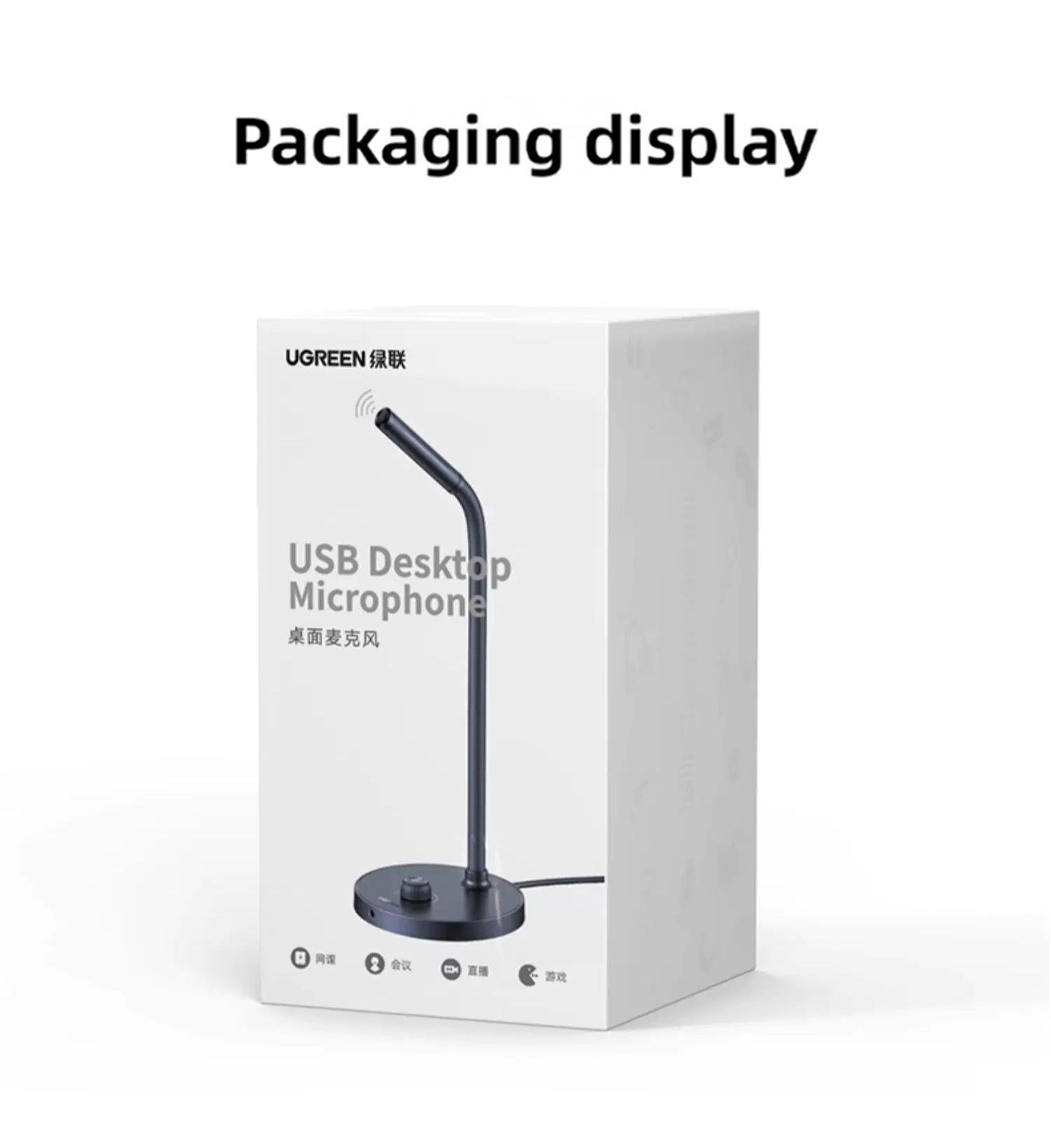Мікрофон настільний Ugreen 96 360° 3.5 мм Чорний (55344) - фото 9