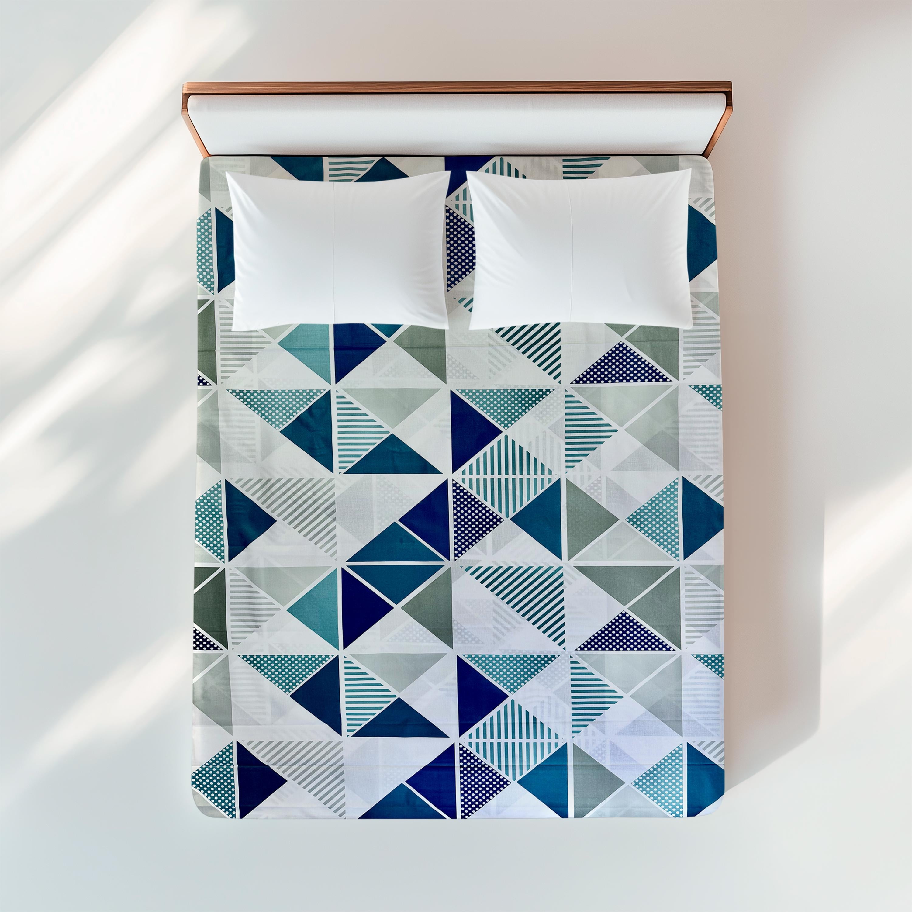 Простынь из бязи Strange Triangles 200х220 см (GLux-0201S/x200x) Простынь из бязи Strange Triangles 200х220 см (GLux-0201S/x200x)