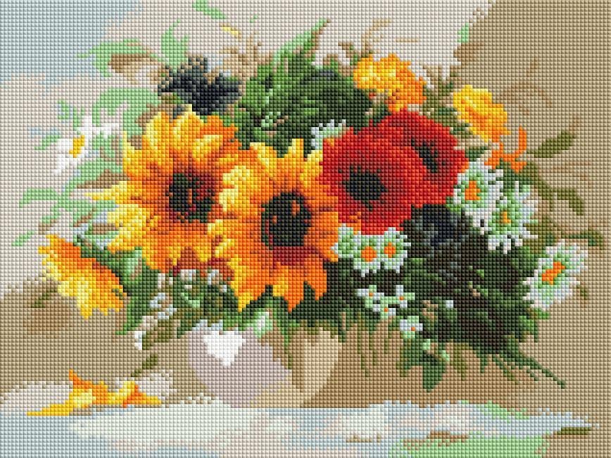 Набор алмазной мозаики ColorArt Букет цветов (ST411) Набор алмазной мозаики ColorArt Букет цветов (ST411)