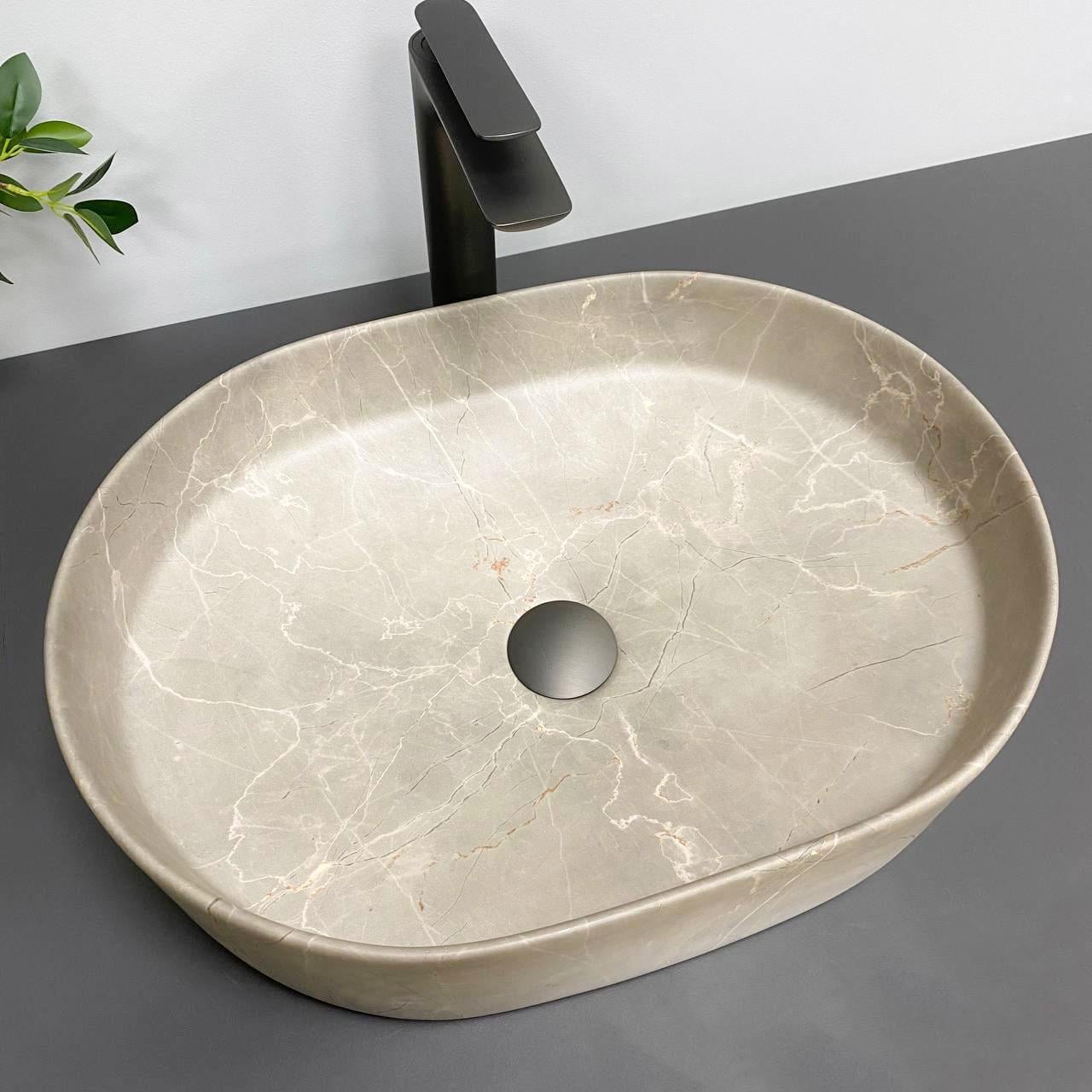 Умывальник накладной VBI VERONA 50 Beige Stone Matt (2808389709)