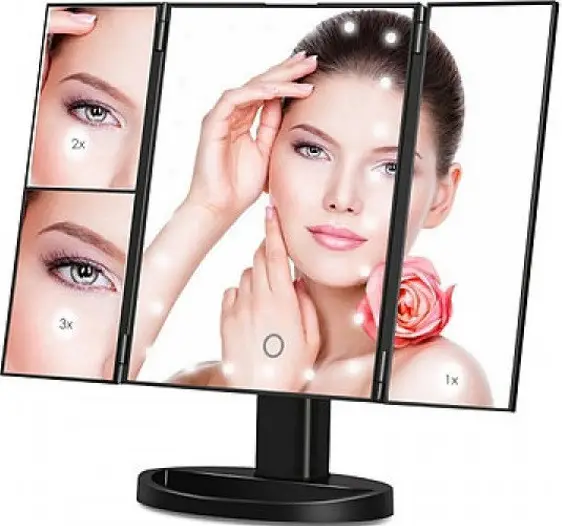 Зеркало косметическое Magnifying Mirror LED тройное (17888933) - фото 7