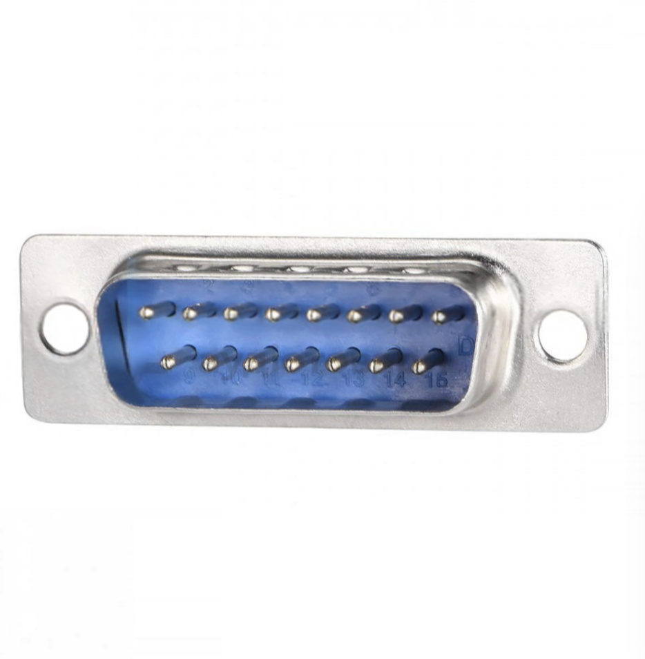 Разъем New Tide DB-15M D-SUB штекер 15-контактный под пайку двухрейдное покрытие золото (000000549)