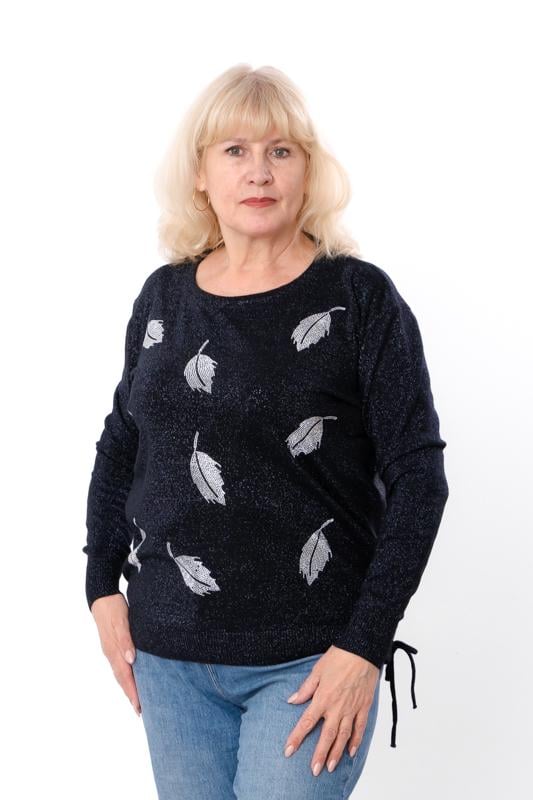 Джемпер жіночий батал Носи Своє р. 54/56 Чорний (18098) - фото 1 Джемпер жіночий батал Носи Своє р. 54/56 Чорний (18098) - фото 1