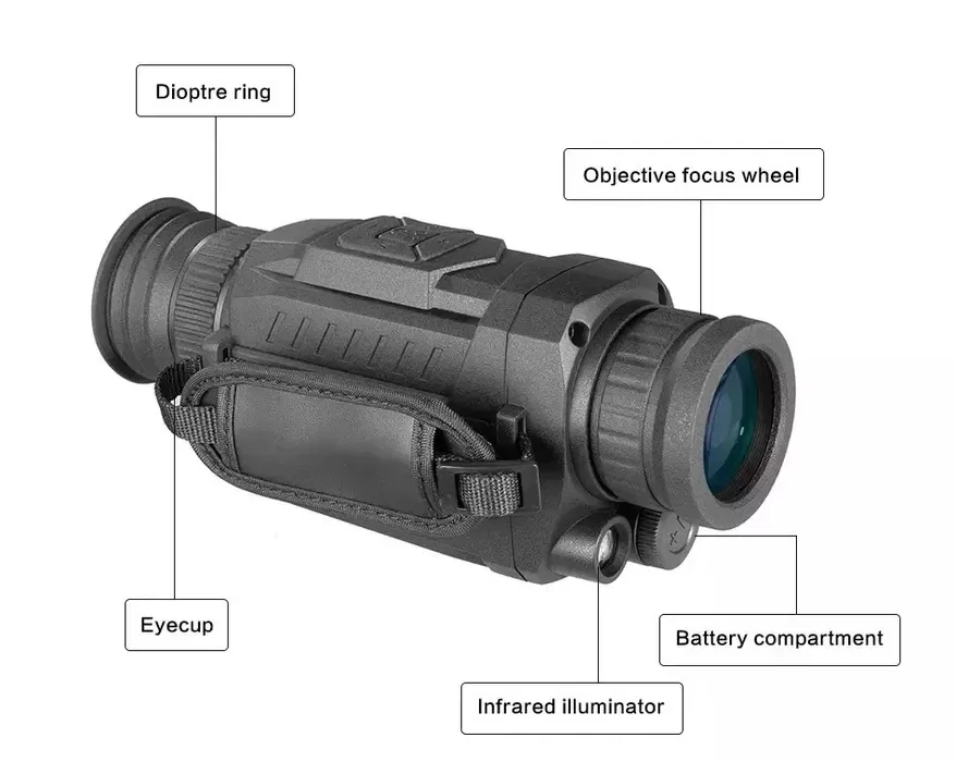 Прибор ночного видения монокулярный NV0535 8х до 200 м - фото 4