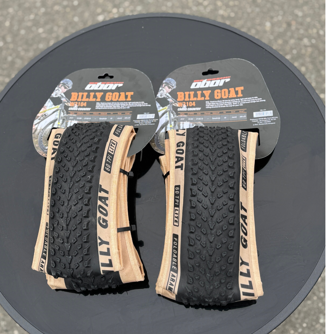 Комплект покришок на велосипед OBOR Billy Goat W3104 60 TPI 27,5"
