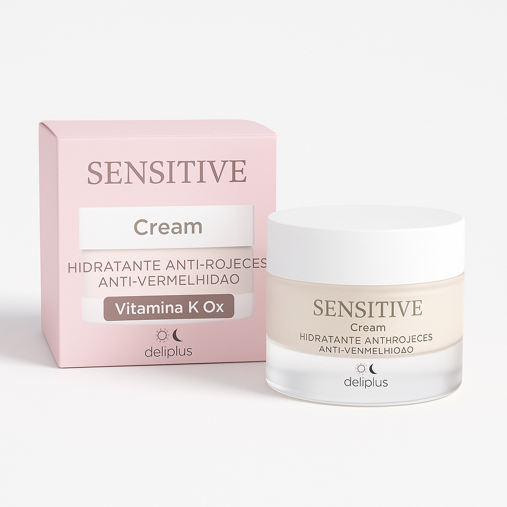 Крем для лица Sensitive Cream с витамином K Ox от Deliplus 50 мл