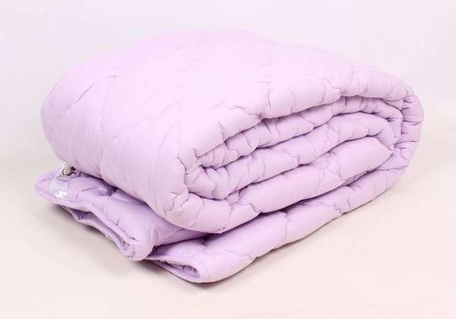 Одеяло двуспальное из овечьей шерсти Лери Макс Сиреневый (19000)