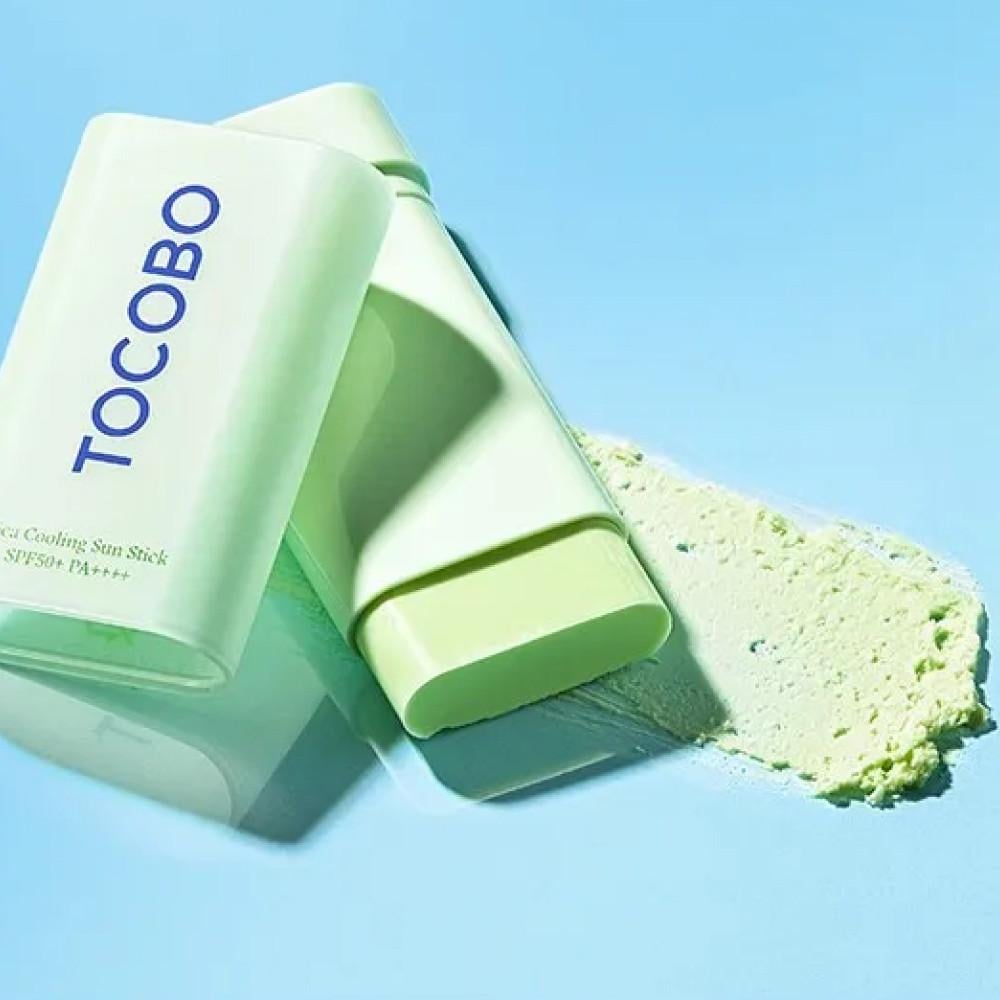 Стик солнцезащитный с охлаждающим эффектом Tocobo Cica Cooling Sun Stick SPF50+ 18 г (TC0004) - фото 3