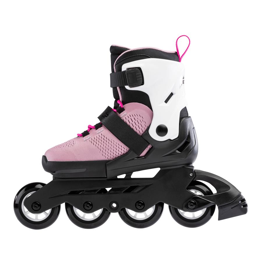 Дитячі ролики з комплектом захисту та шоломом Rollerblade Microblade Cube G 2021 р. 36-40.5 Чорно-рожевий - фото 3