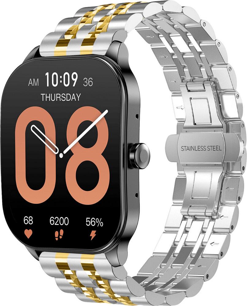 Браслет металлический Spinye Line для Amazfit Pop 3S/3R Silver Gold (34442-67) Браслет металлический Spinye Line для Amazfit Pop 3S/3R Silver Gold (34442-67)