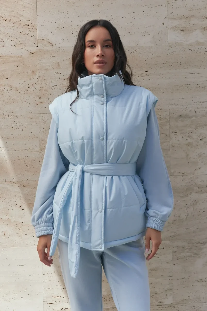 Жилет женский S-M Голубой (2738638007)