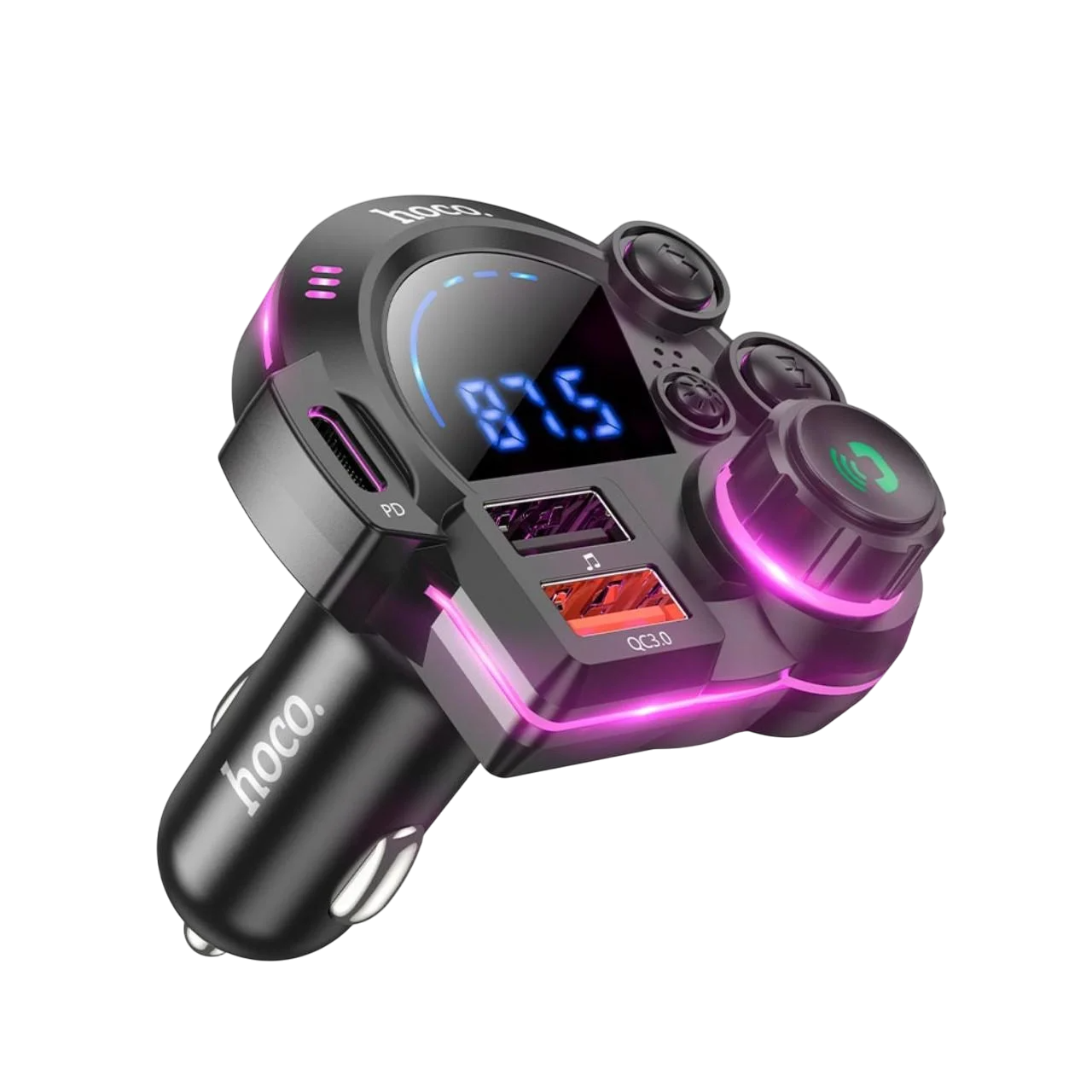 ФМ-модулятор для авто Hoco DFM01 Legend Bluetooth с 2 USB портами (29520393)