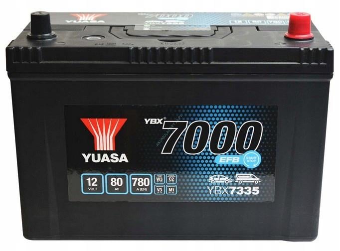 Акумулятор Yuasa YBX7335 12 V 80 Ah 780 A
