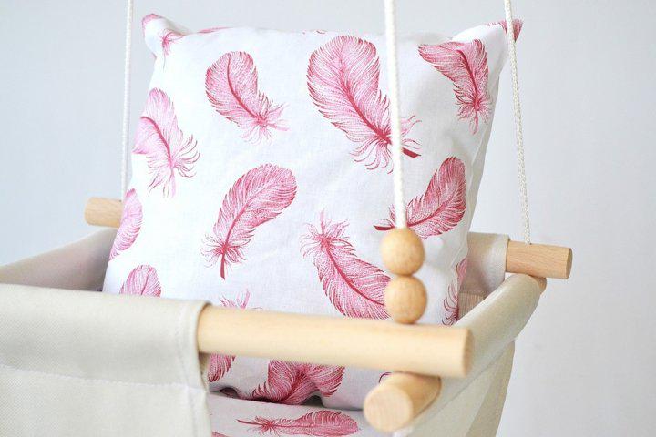 Дитяча гойдалка Infancy Легка пір'їнка Молочий (10142280) - фото 4 Дитяча гойдалка Infancy Легка пір'їнка Молочий (10142280) - фото 4