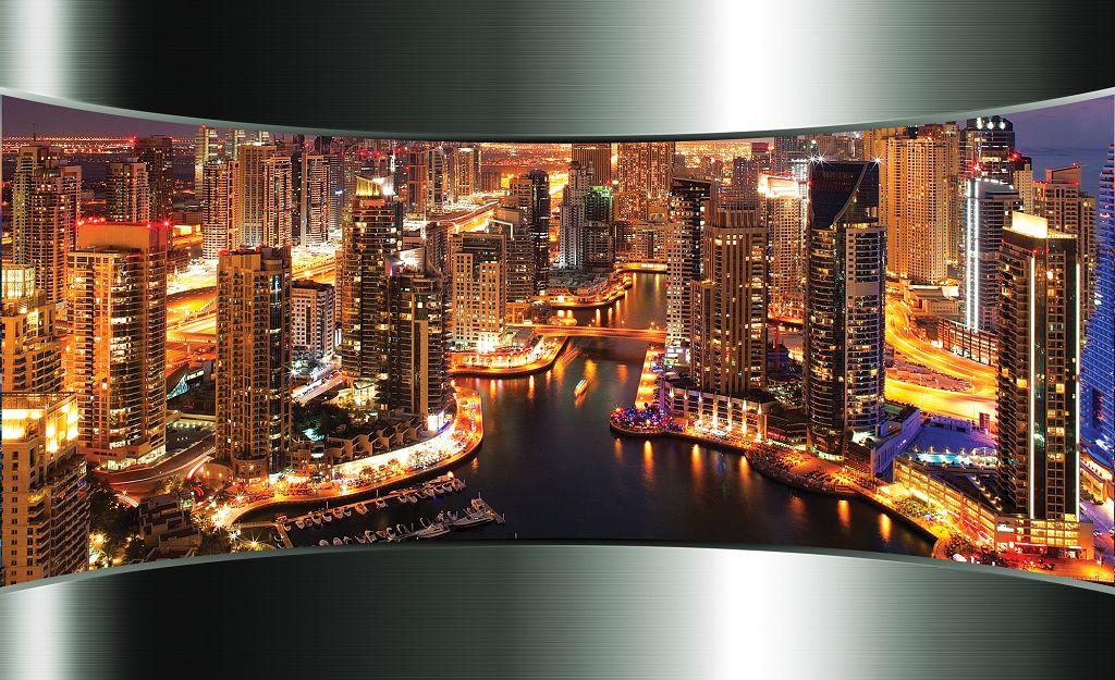 Фотообои 3D флизелиновые 312x219 см Consalnet Вечерний город Дубай (2204VEXXL)