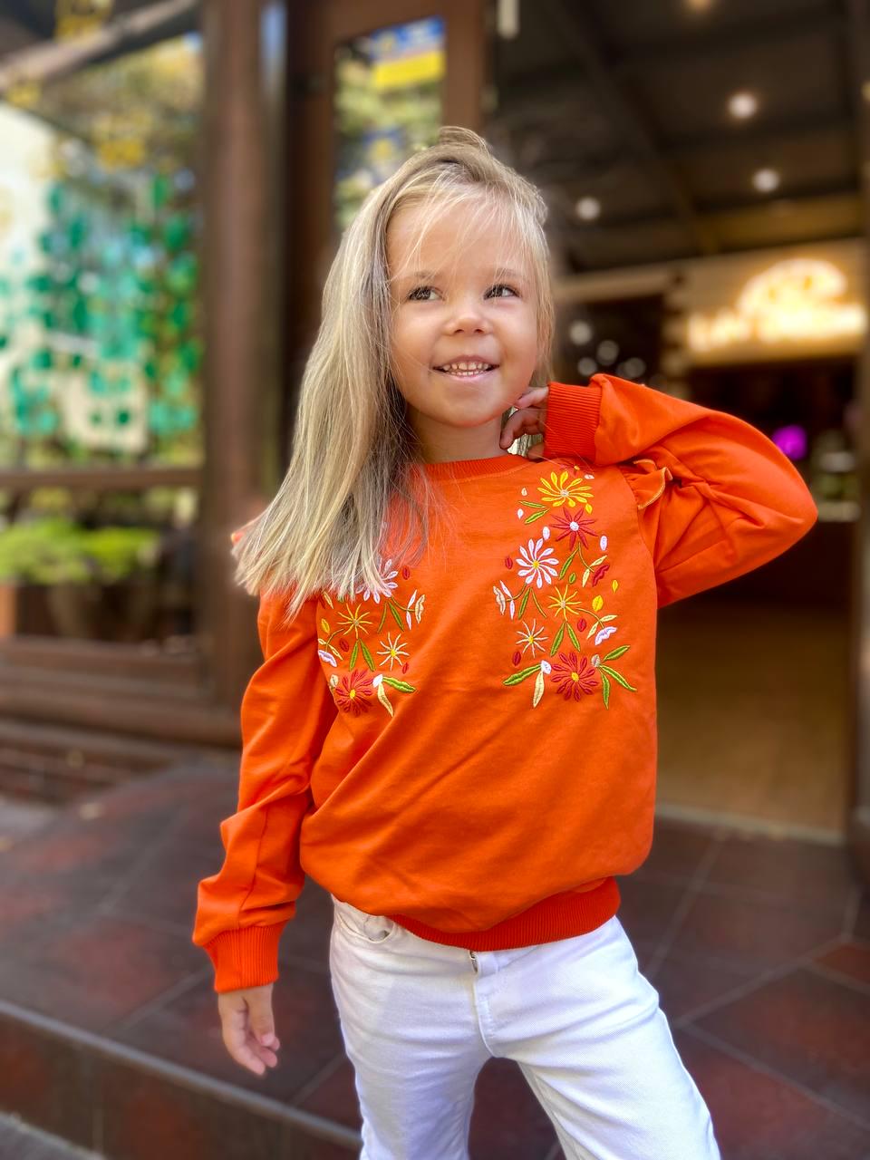 Джемпер для девочки с вышивкой 134 см (4187/134)