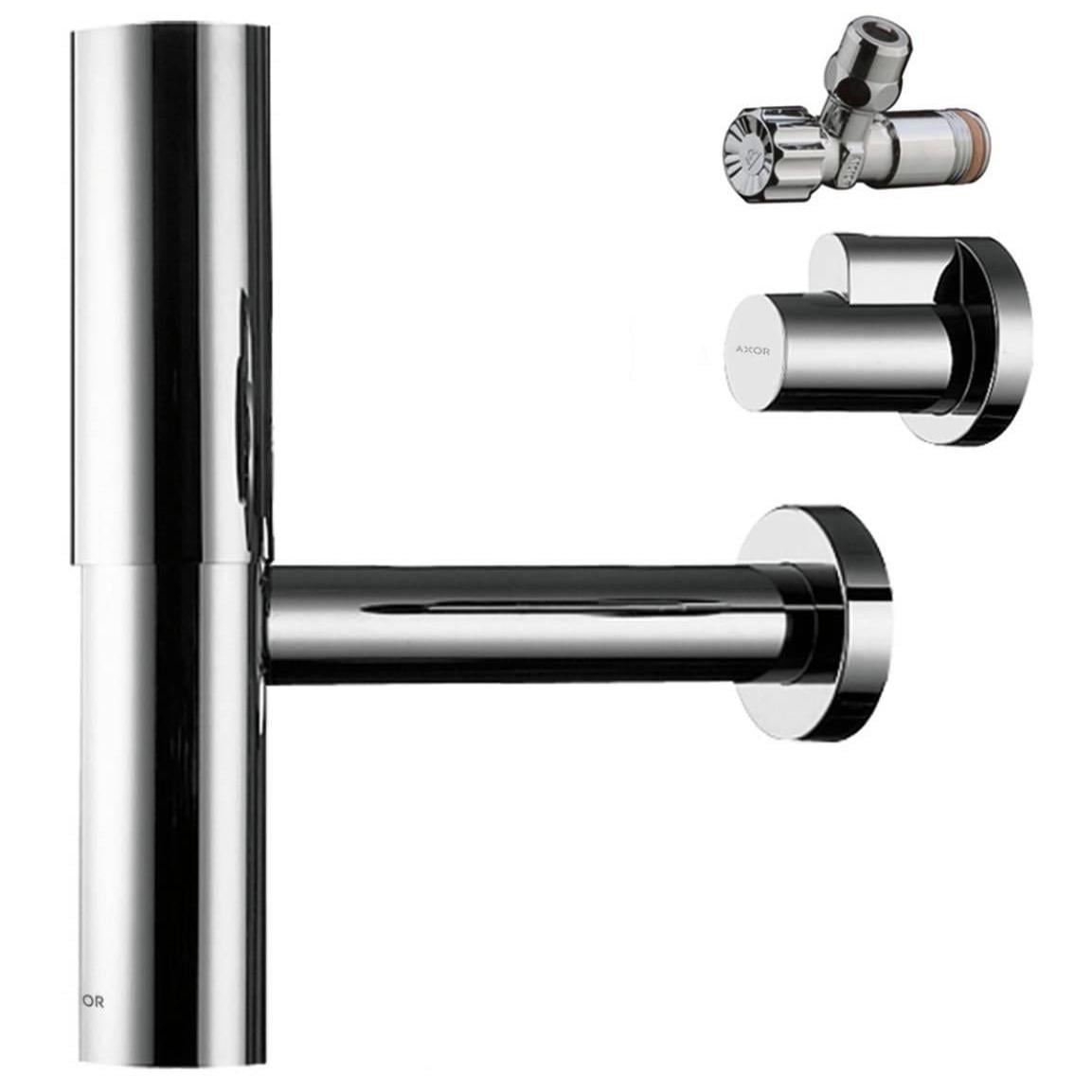 Сифон для раковины Hansgrohe AXOR Flowstar 51304000 1 1/4" впуск Хром (143627)
