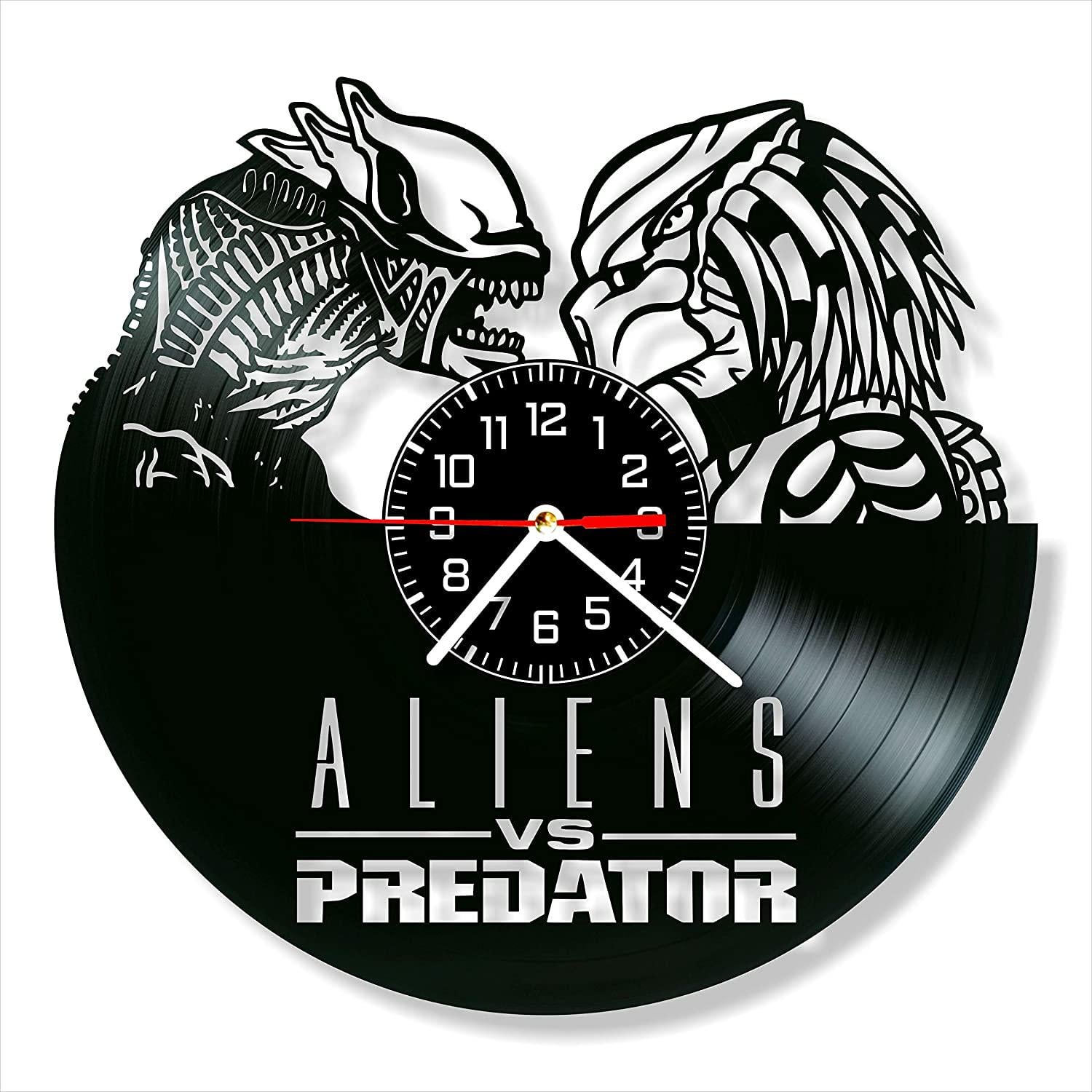 Часы настенные Чужой против Хищника 2068 из виниловой пластинки