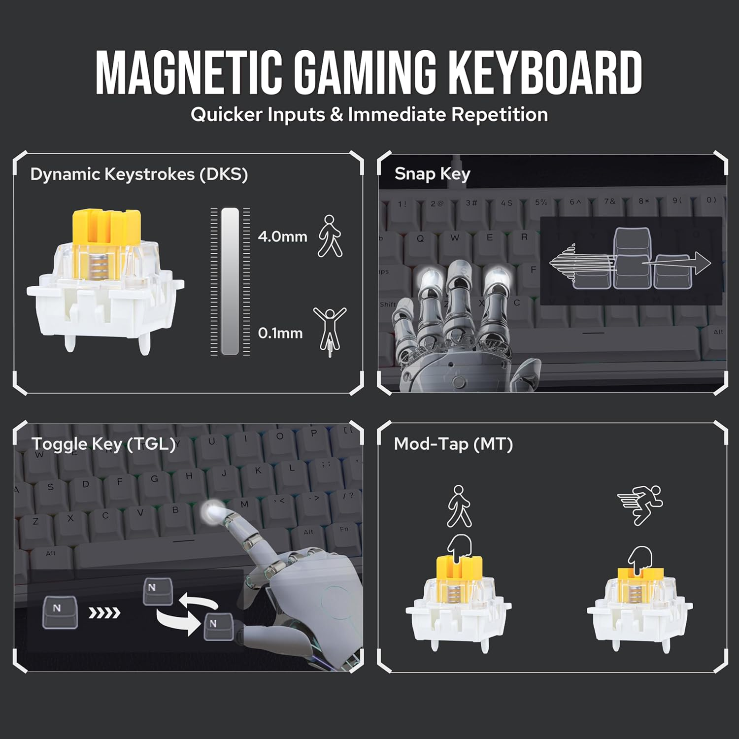 Клавіатура дротова AJAZZ AK680 MAX Flagship Edition Magnetic Switch White ( 2000171) - фото 7 Клавіатура дротова AJAZZ AK680 MAX Flagship Edition Magnetic Switch White ( 2000171) - фото 7