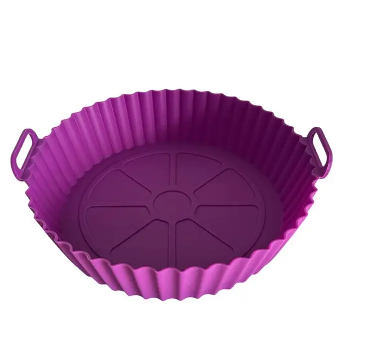 Форма в аэрогриль круглая силиконовая 19146 20х20х5 см Фиолетовый (8-6-5117155)
