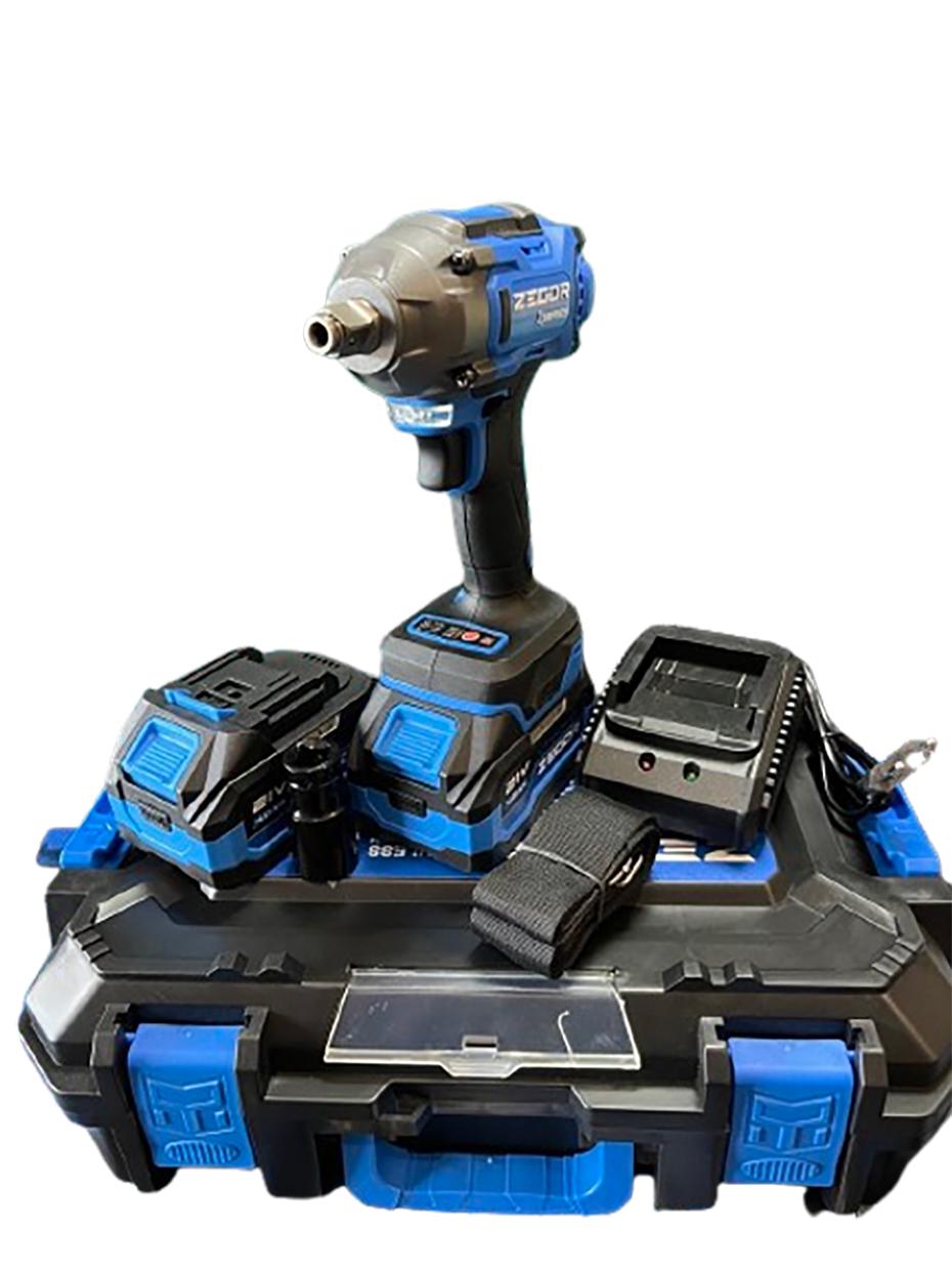 Гайковерт ударный аккумуляторный Zegor SDAX-21BL-500 21V Advanced 2 батареи бесщеточный двигатель/реверс/с подсветкой Гайковерт ударный аккумуляторный Zegor SDAX-21BL-500 21V Advanced 2 батареи бесщеточный двигатель/реверс/с подсветкой