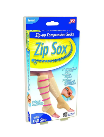 Компресійні гольфи Zip Sox L/XL Бежевий (1634105731) - фото 2