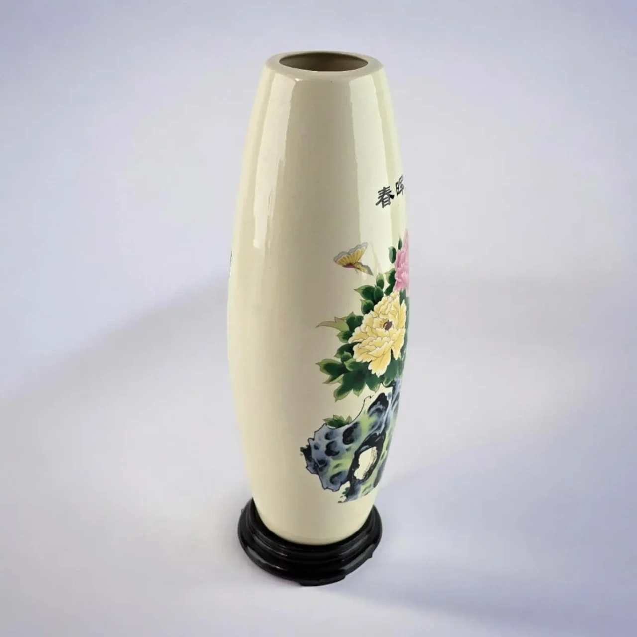 Ваза фарфоровая на подставке пиона 26х6,3х,6,3 см (32360D) - фото 3 Ваза фарфоровая на подставке пиона 26х6,3х,6,3 см (32360D) - фото 3