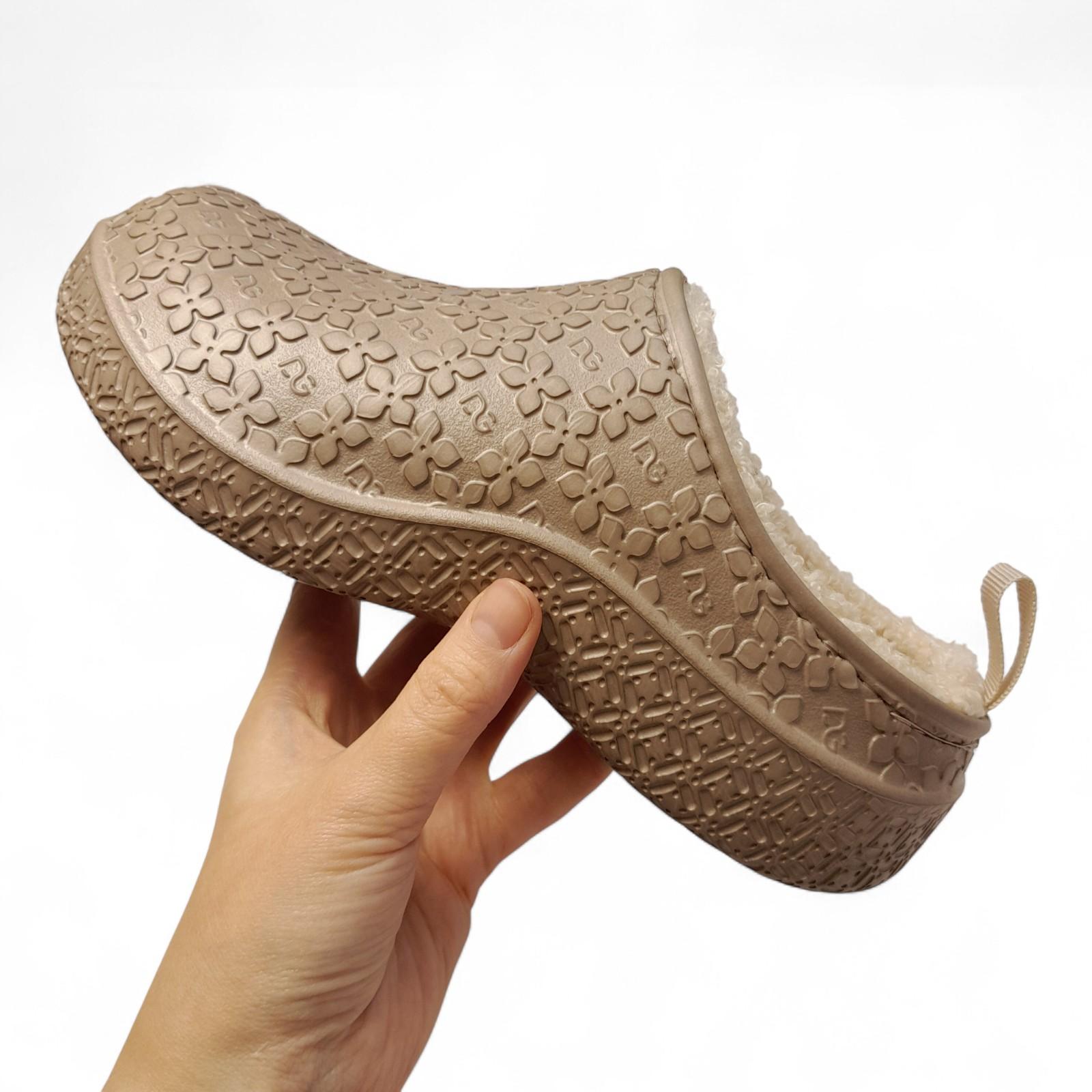 Сабо женские утепленные dagostyle М4103 р. 40 25,5 см Бежевый (2798161747) - фото 6