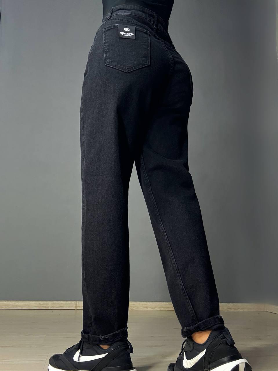 Джинси жіночі Mikaletta 13129 МОМ банани батал великі розміри р. 34 Чорний (5202) - фото 5 Джинси жіночі Mikaletta 13129 МОМ банани батал великі розміри р. 34 Чорний (5202) - фото 5