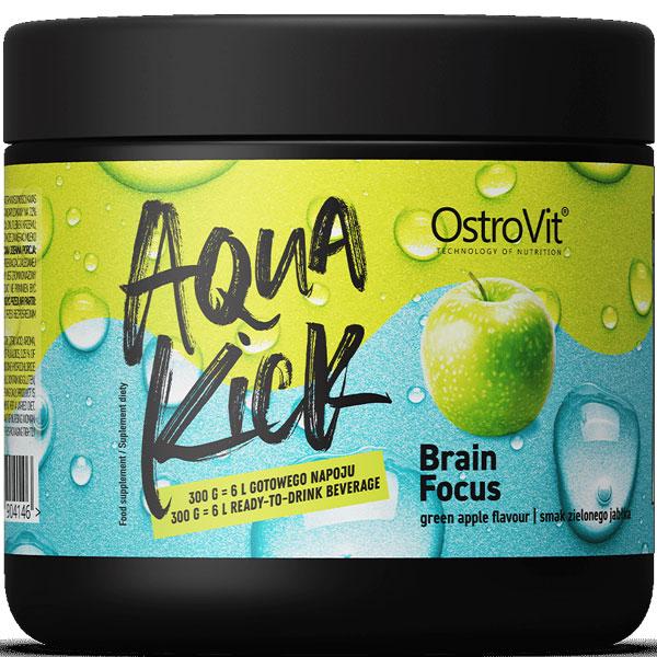 Специальная добавка Ostrovit Aqua Kick Brain Focus Green apple 300 г (00000037299)