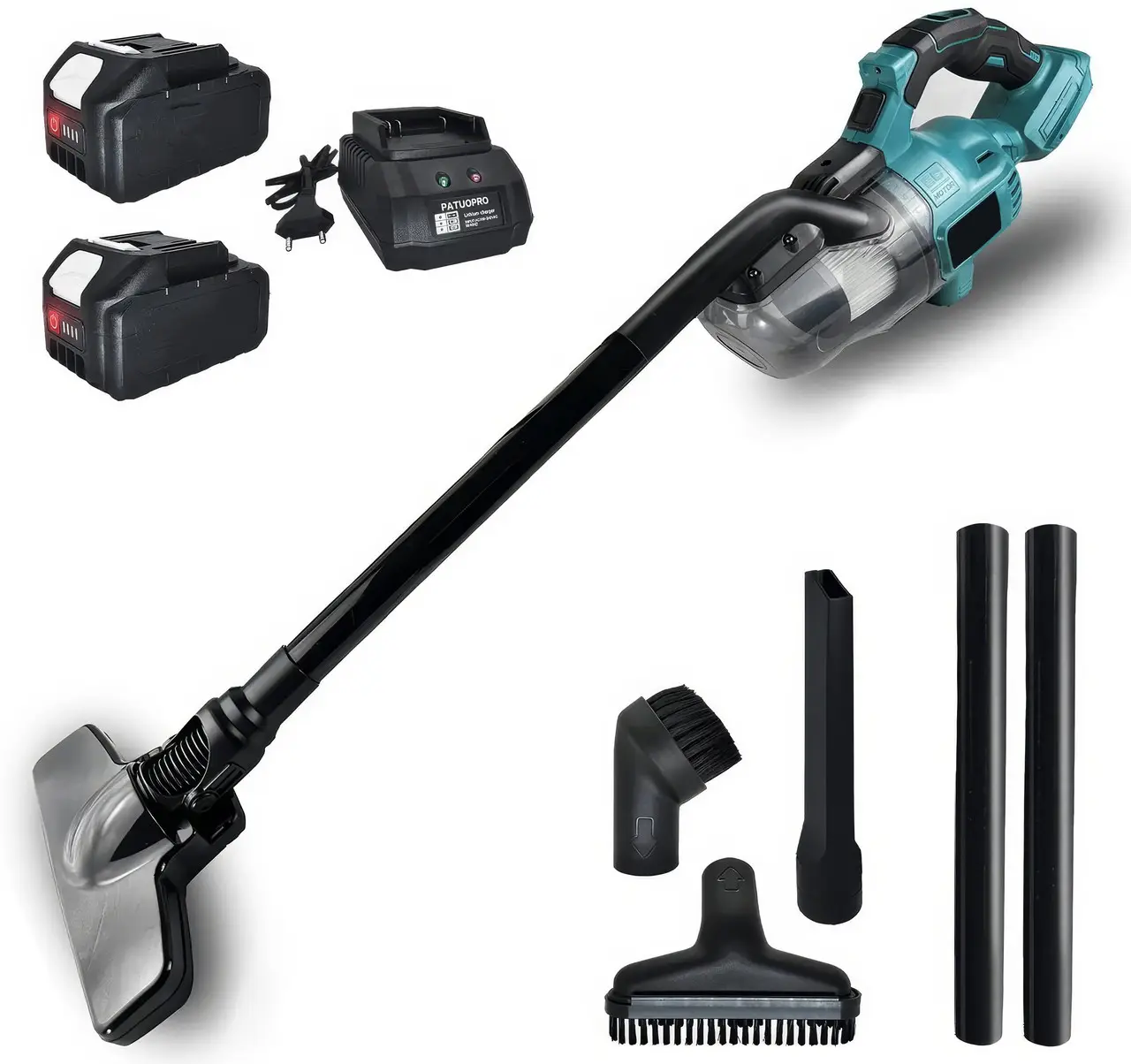 Пилосос акумуляторний ручний 600 мл та 2 акумулятори 20 В