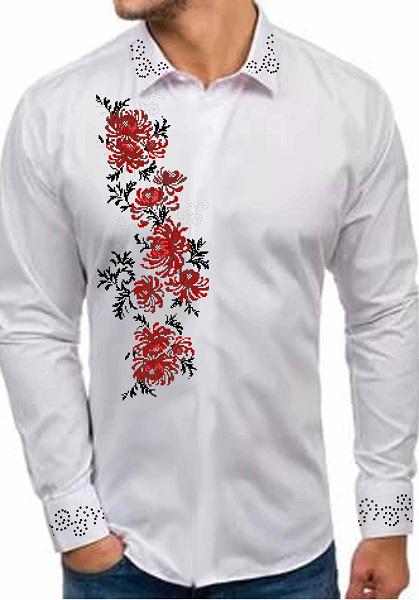 Заготовка для вишивки нитками або бісером сорочка СЧД-376 домоткане полотно