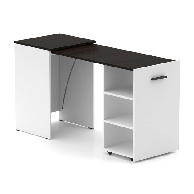 Стіл-тумба трансформер Knap Knap Hobana Білий/Венге (S201000120) - фото 1 Стіл-тумба трансформер Knap Knap Hobana Білий/Венге (S201000120) - фото 1