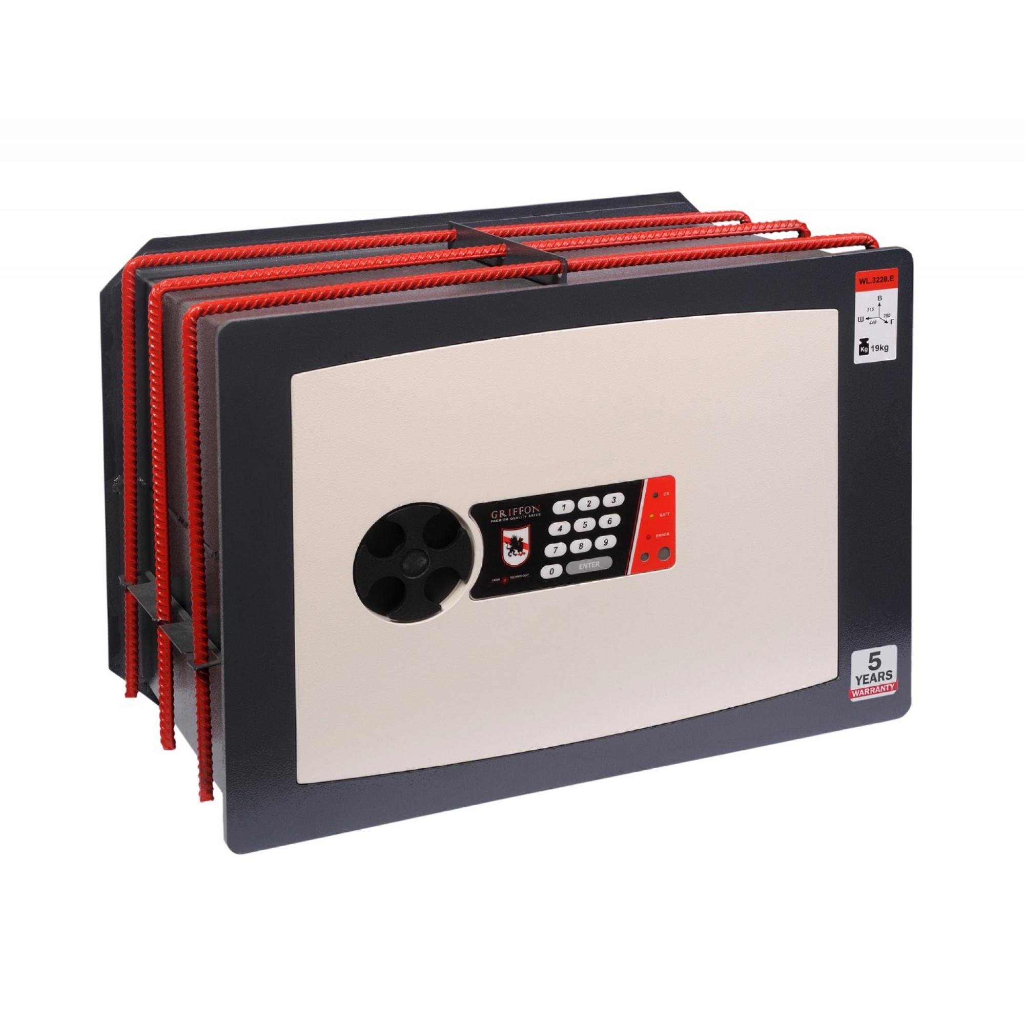 Сейф встраиваемый Griffon WL.3228.E на арматуре (2-12-WL.3228.E)