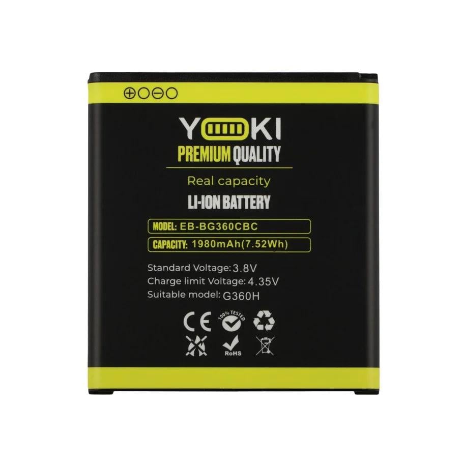 Акумулятор Yoki для Samsung G360H Galaxy Core Prime/EB-BG360CBC (2020000321361)