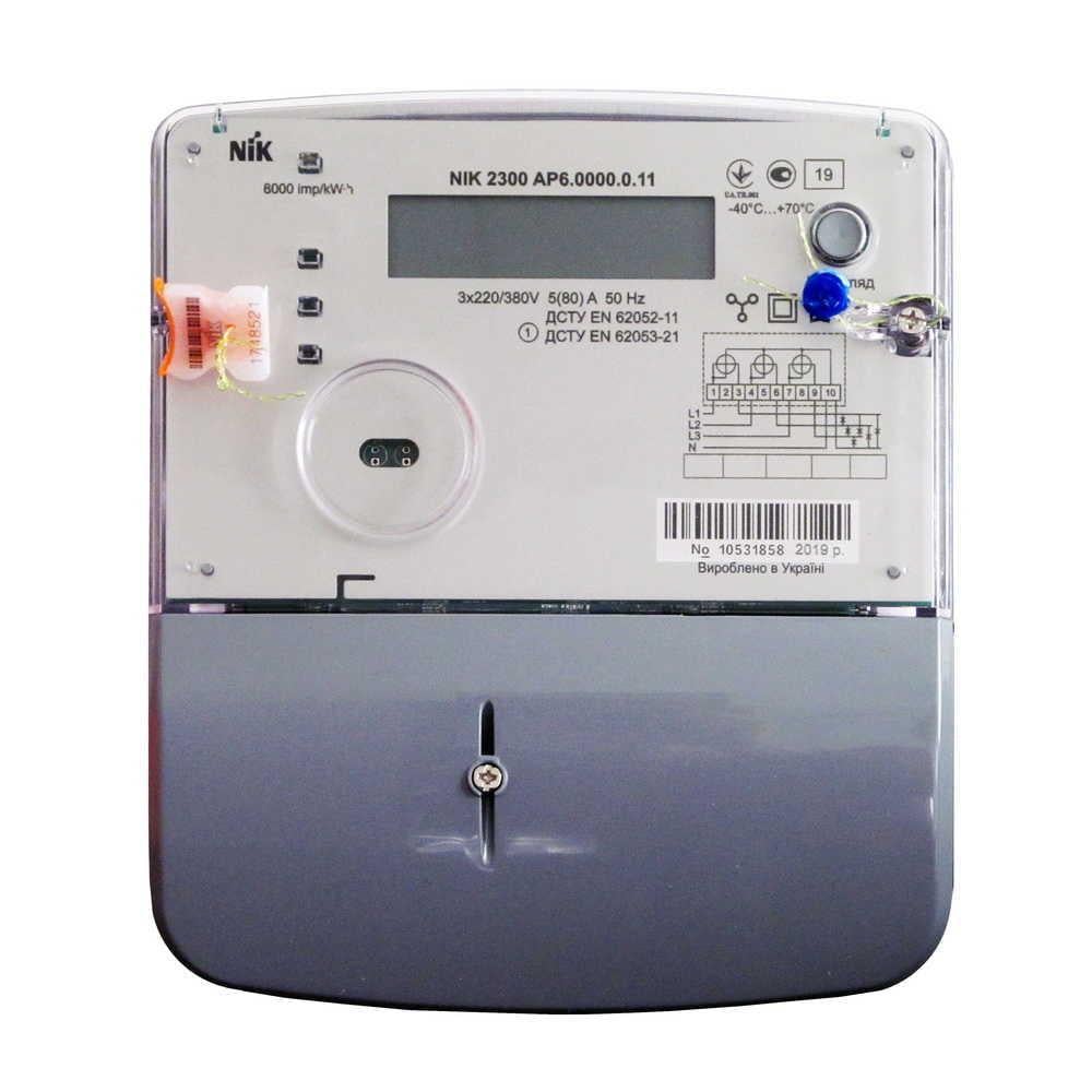 Лічильник електроенергії NIK 2300 АП-6 однофазний 5-80А 380V (27878013)